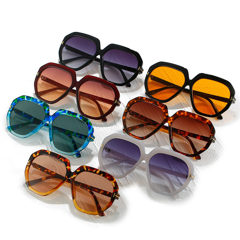 Modebewusste Übergroße Sechseckige Sonnenbrille Karnz