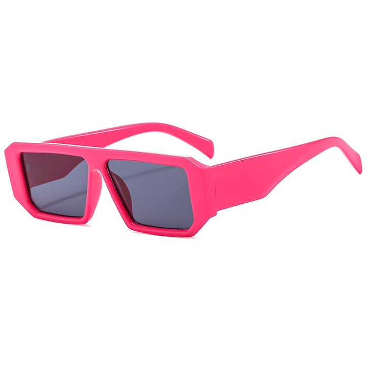 Damen modische Sonnenbrille im auffälligen geometrischen Design Karnz