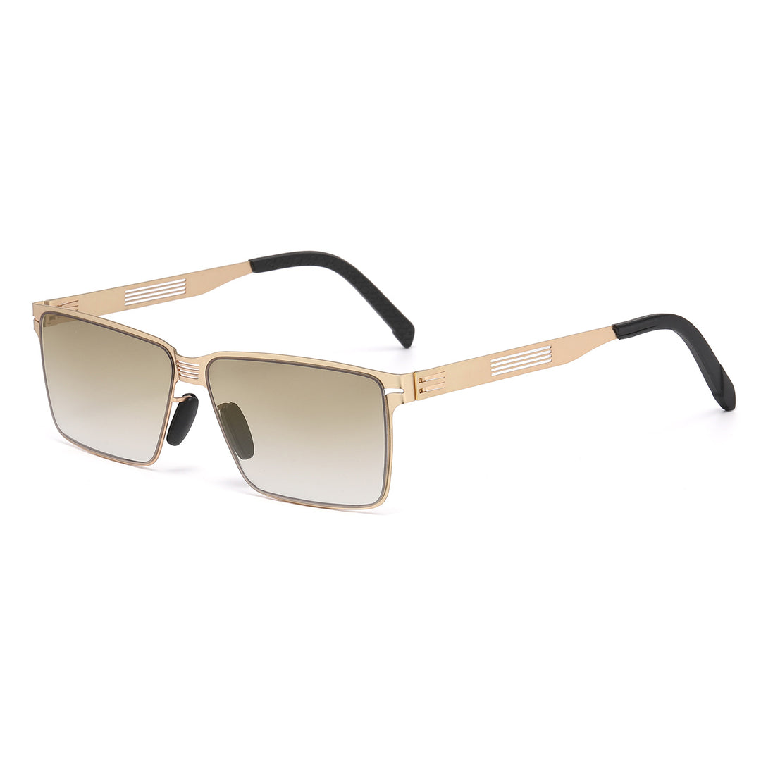 Schlanke Rechteck-Rahmen Sonnenbrille