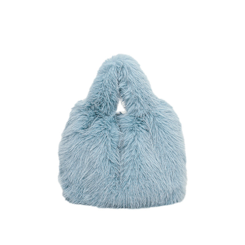 Weiches Plüsch-Hobo-Tasche
