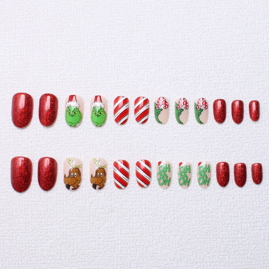 Urlaubs-Themen Press-On Nagelkunst Karnz