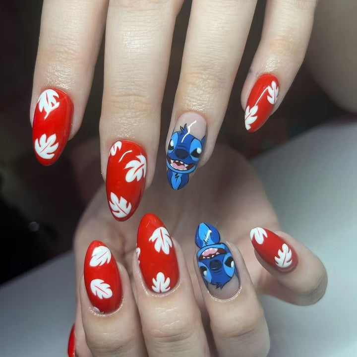 Cartoon-Charakter-Nagelkunst