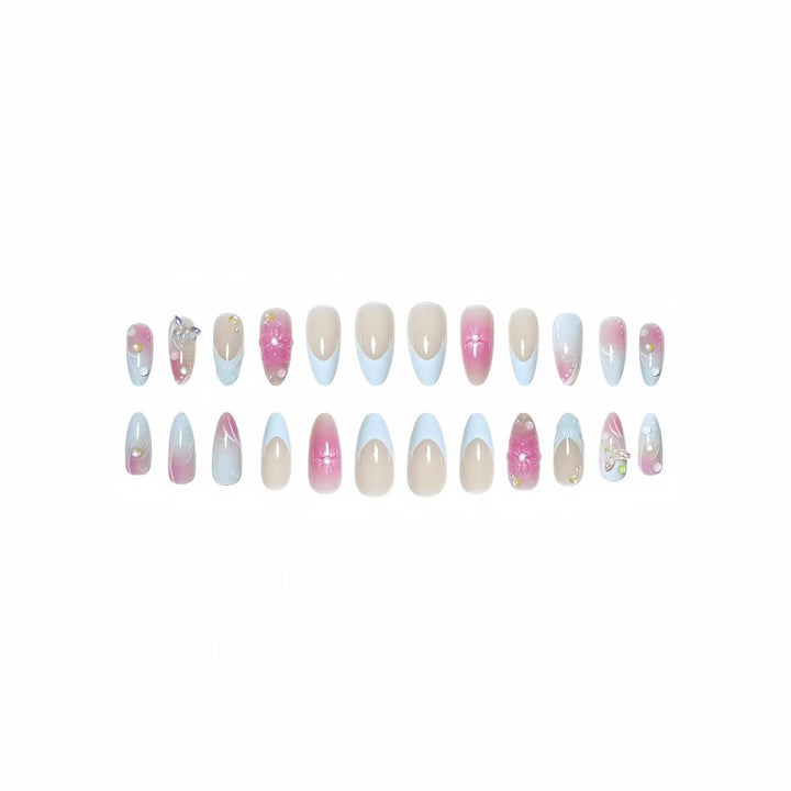 Premium Floral Art Press-On Nail Set Karnz