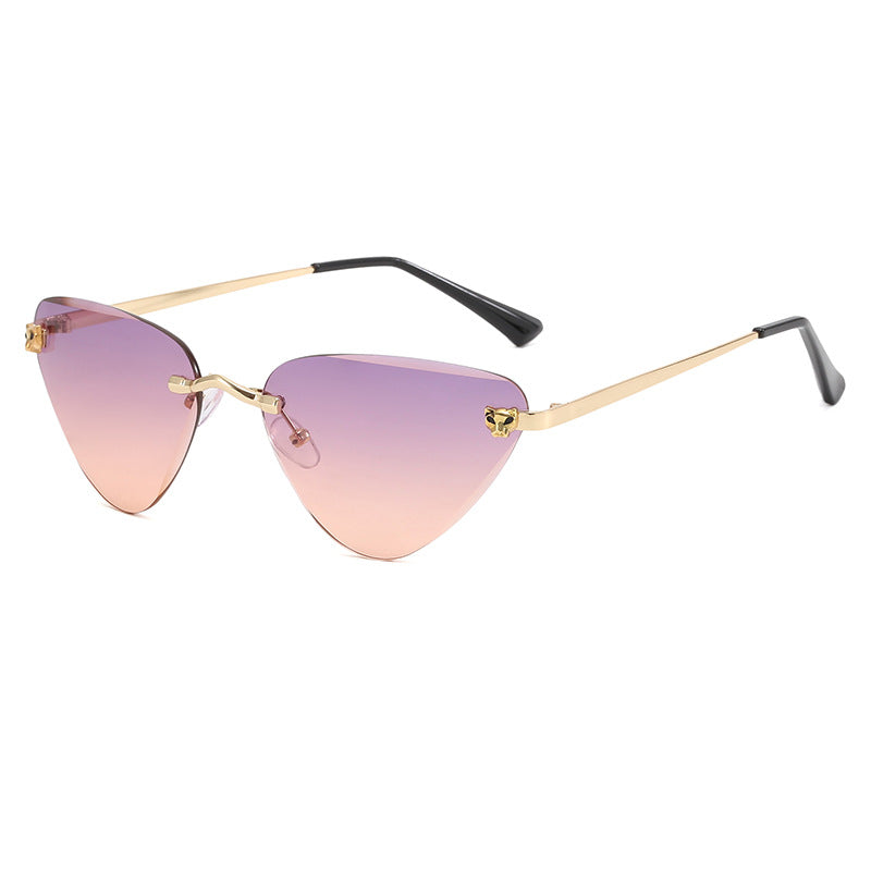 Damen Cat-Eye Sonnenbrille mit elegantem Metallrahmen Karnz