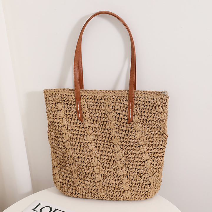 Damen Handgefertigte Baumwoll-Strandtasche Karnz