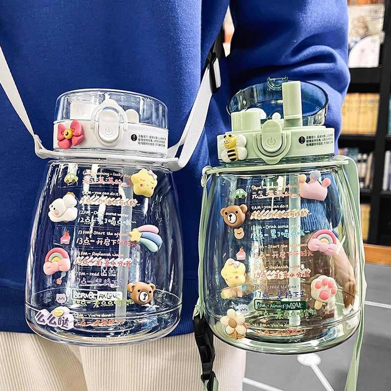 Damen Verspielte Trinkflasche mit tierischem Design Karnz