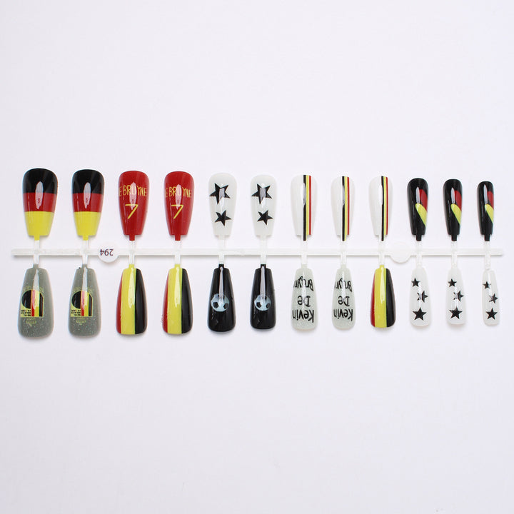 Sport-Themen Press-On Nail Art Karnz