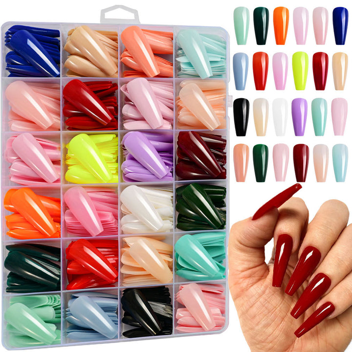 Elegante Langstil falsche Nagelspitzen Karnz