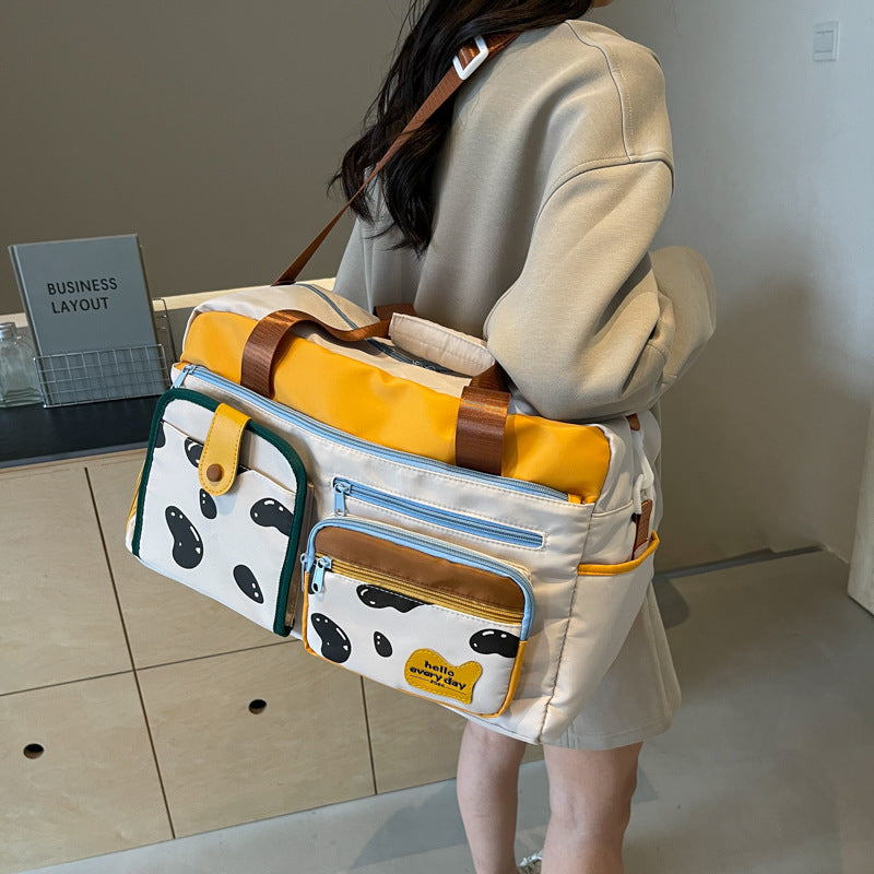 Verspielt gemusterte Reise-Duffle-Bag Karnz