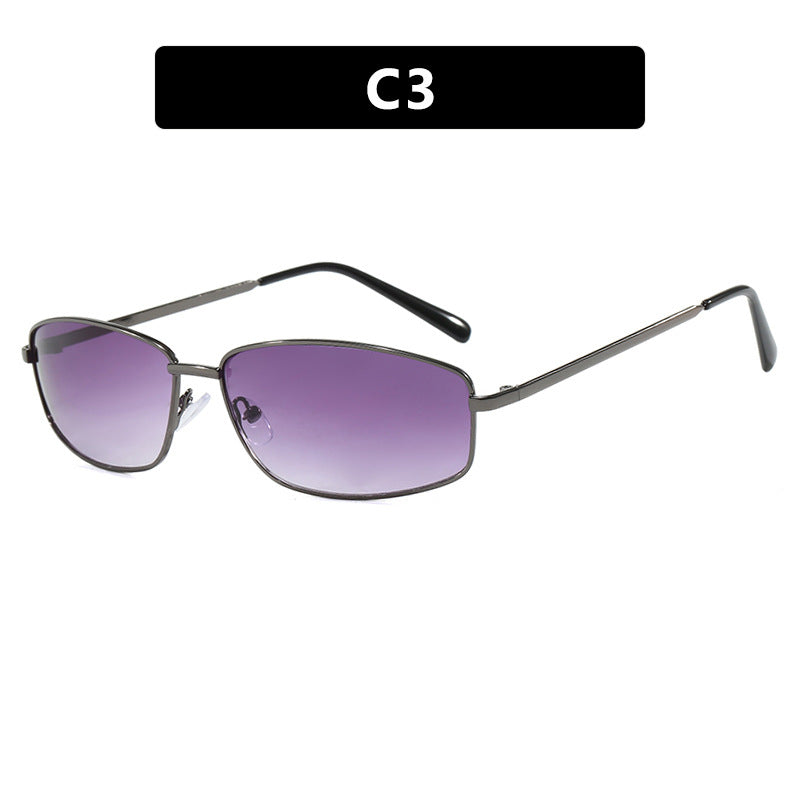 Damen sportliche Sonnenbrille mit modischem Metallschutz Karnz