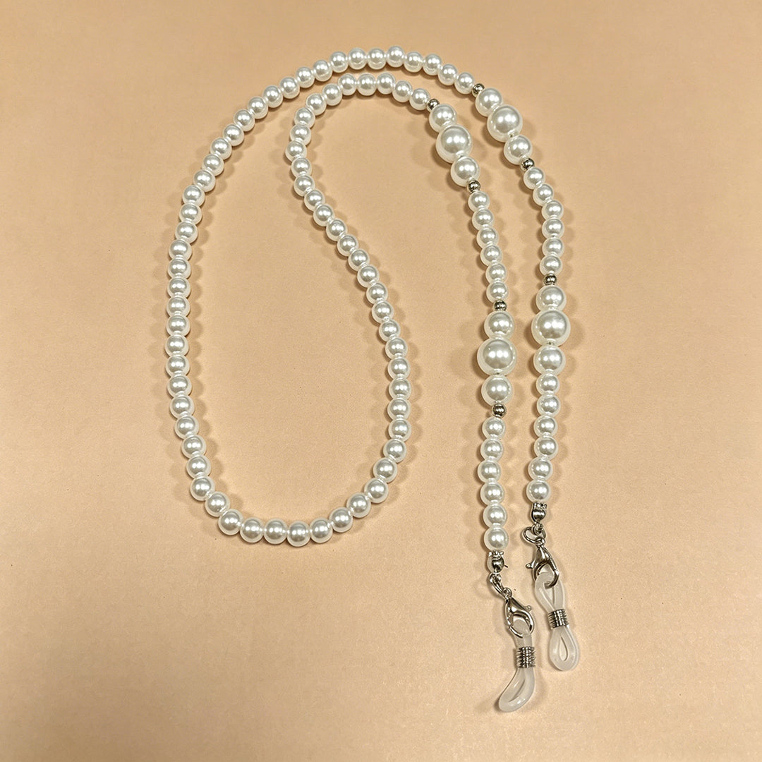 Elegante Perl Brillen Kette Karnz