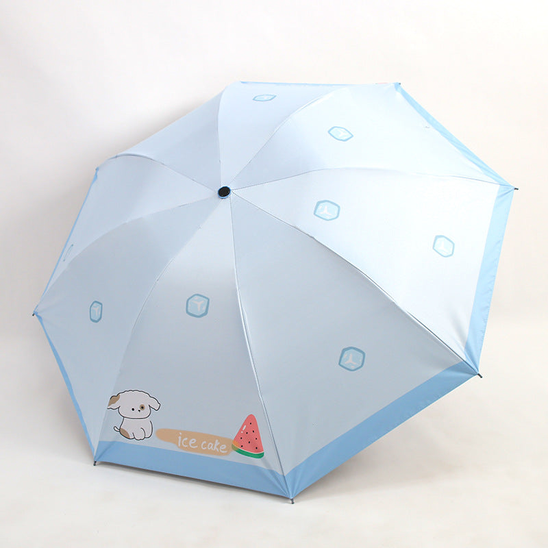Damen Faltbarer Regenschirm mit niedlichem Motiv Karnz
