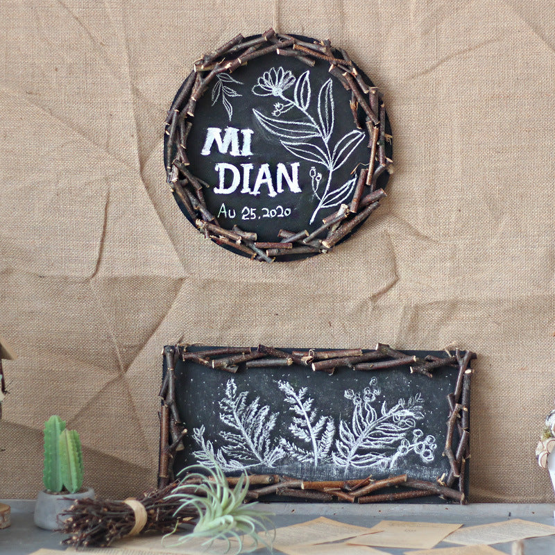 Dekorativer Wandtafel mit Rustic-Rahmen Karnz