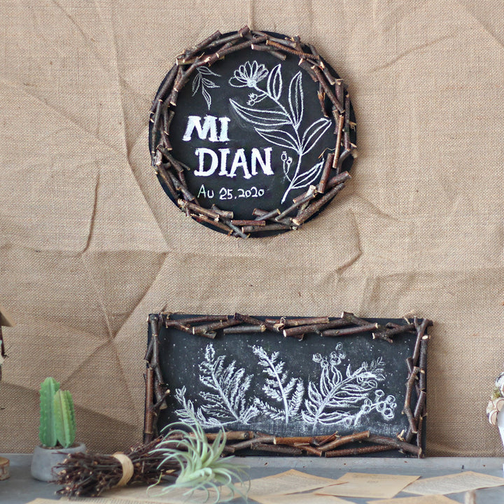 Dekorativer Wandtafel mit Rustic-Rahmen Karnz