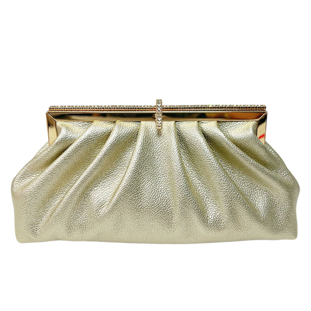 Faltete Texturierte Abend Clutch