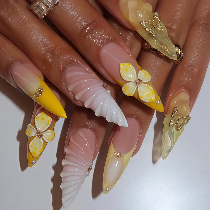 Künstlerisches Schmetterling Nagelkunst Set Karnz
