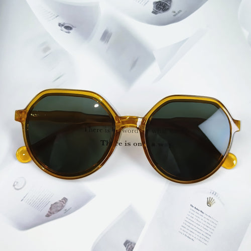 Damen Geometrische Sonnenbrille mit extravagantem Akzent Karnz