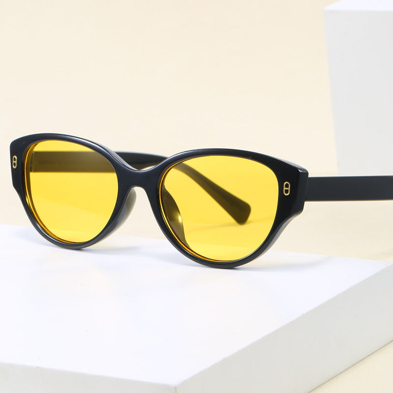 Damen Cat-Eye Sonnenbrille mit modernem Kunststoffrahmen Karnz