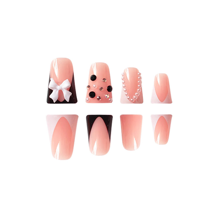 3D Französisch Tip Nagelkunst Extensions Karnz