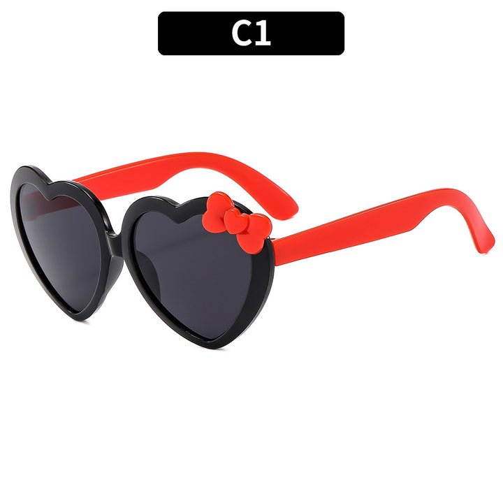 Herzförmige Sonnenbrille