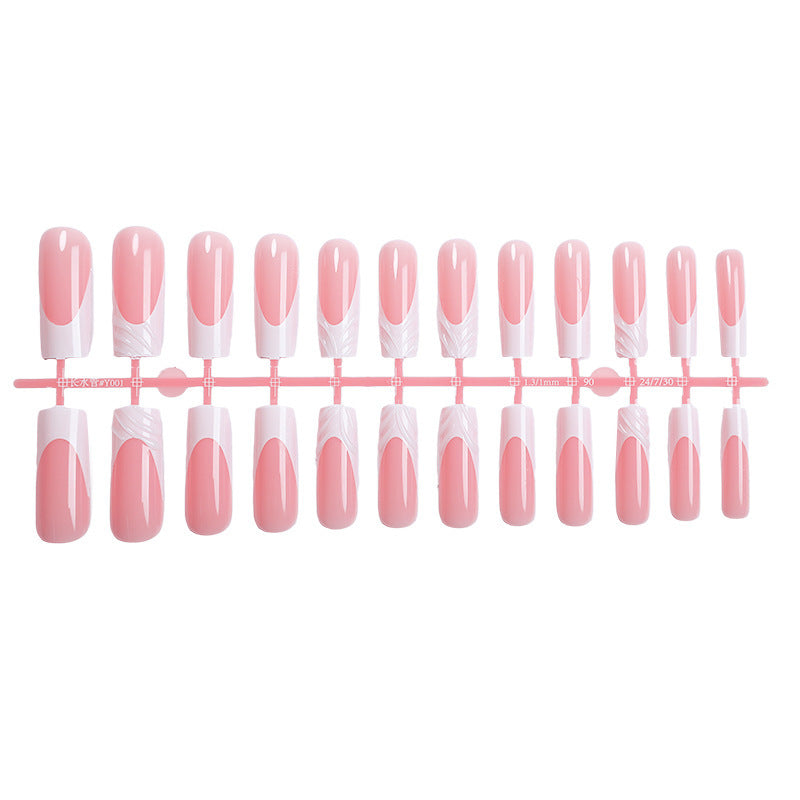 Elegantes Acryl Press-On Nagelkunstset Karnz