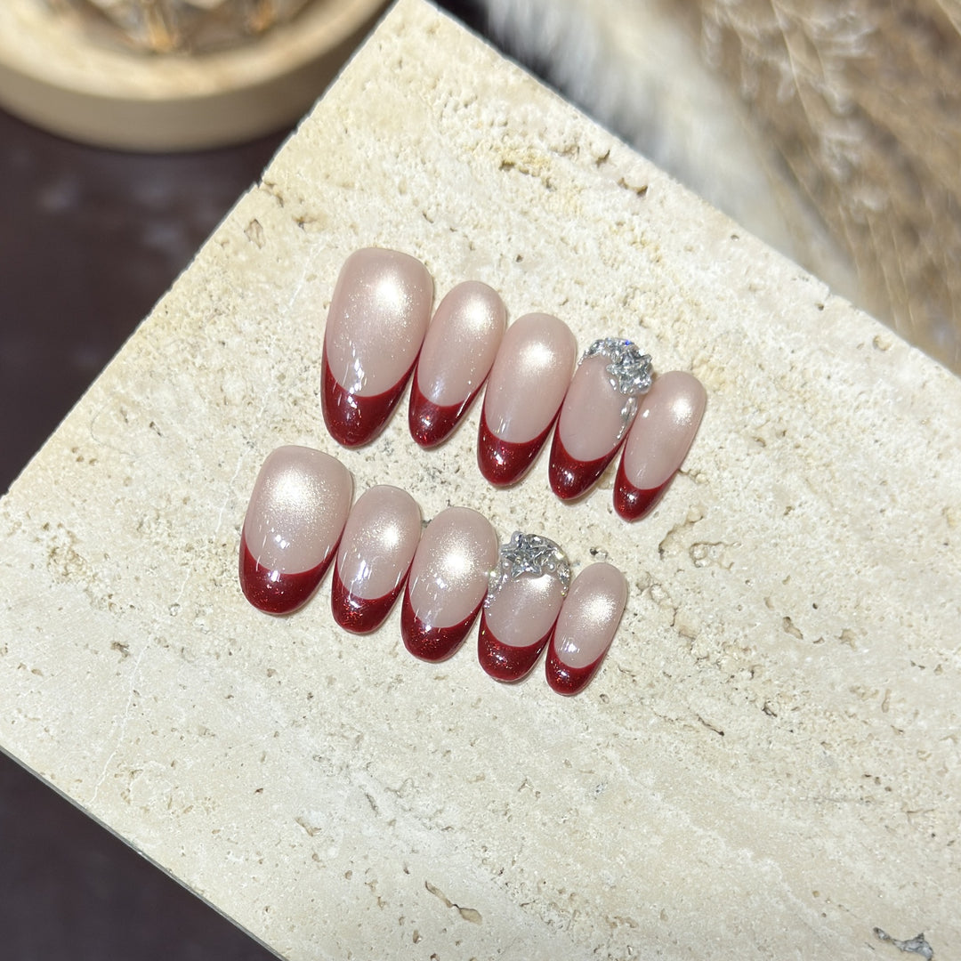 Premium Glitter Ombre Press-On Nägel