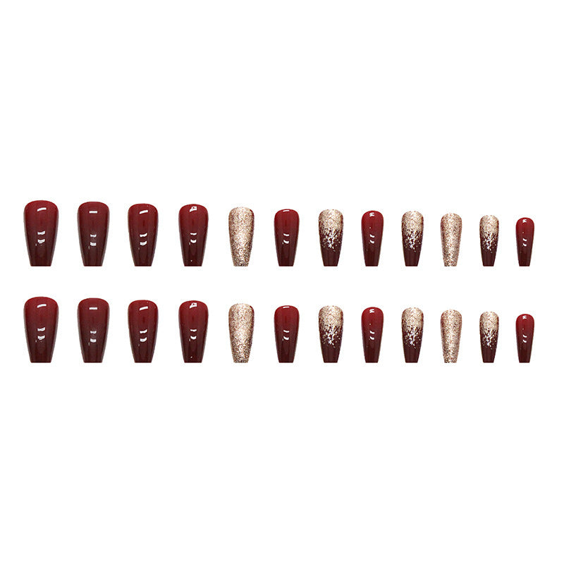 Elegantes Glitzerndes Nagelkunstdesign Karnz