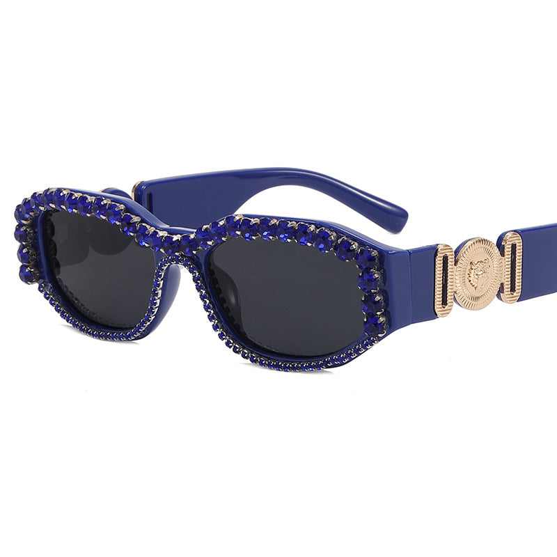 Damen Sonnenbrillen mit Glitzersteinen Karnz