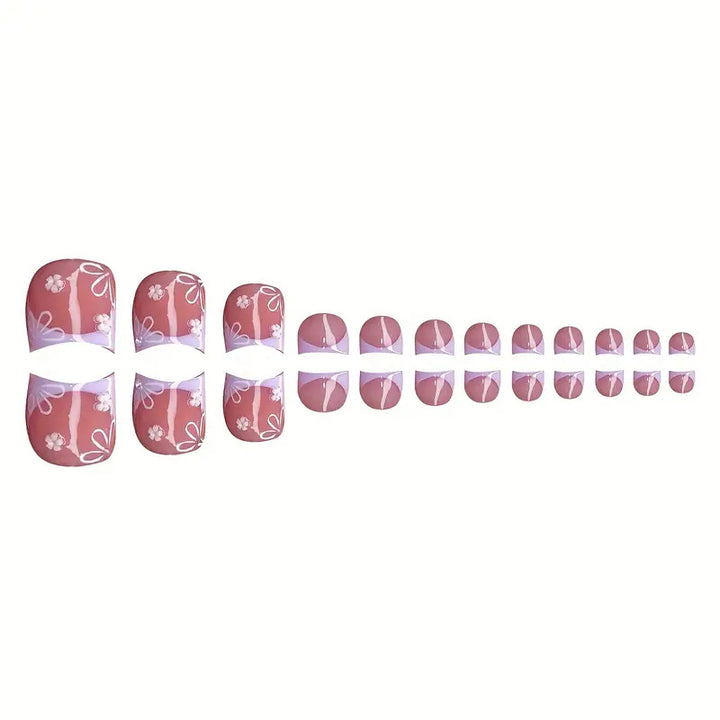 3D Floral Decorative Press-On Nails Set Karnz
