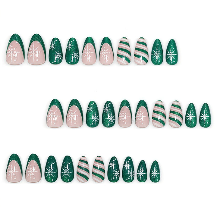 Kunstnagel-Set mit Elegantem Weihnachtsdesign Karnz