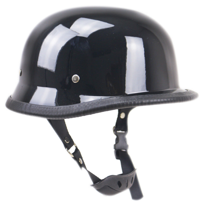 Klassischer Cruiser Motorrad Sicherheitshelm Karnz
