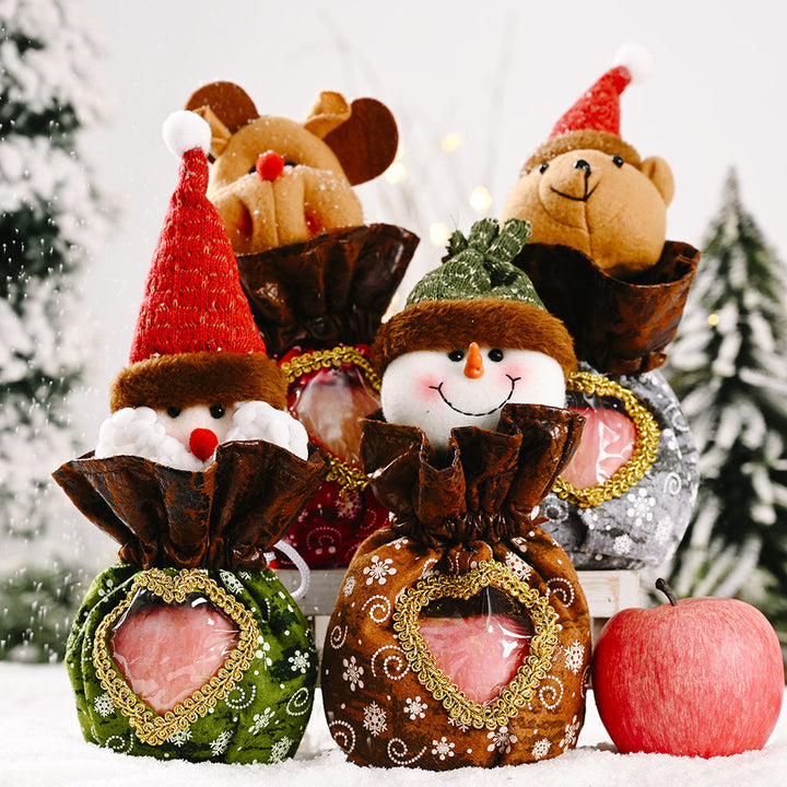 Niedliche Weihnachtsfigur mit Herzbeutel Karnz