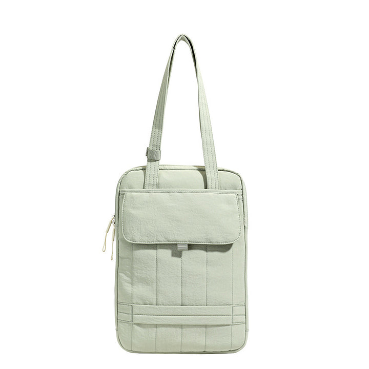 Strukturiertes gestepptes Laptop Tote Bag Karnz