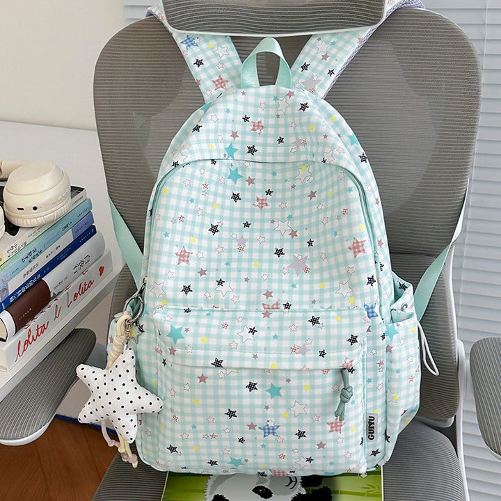 Stylische Gepunktete Sternenmuster Rucksack Karnz
