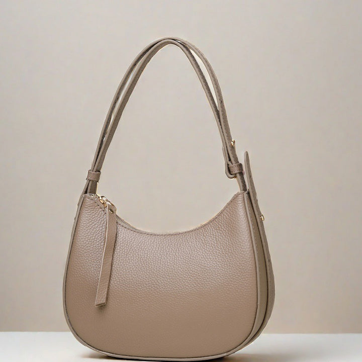 Stylische genarbte Leder-Hobo-Tasche Karnz