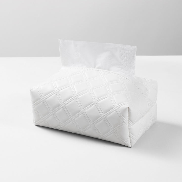 Elegante gesteppte Taschentuchbox-Abdeckung
