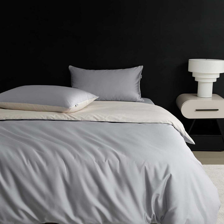 Wendbare Premium-Baumwollsatin-Bettgarnitur mit seidenweichem Finish