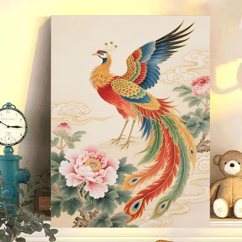 Mythical Phoenix Leinwandkunst Karnz