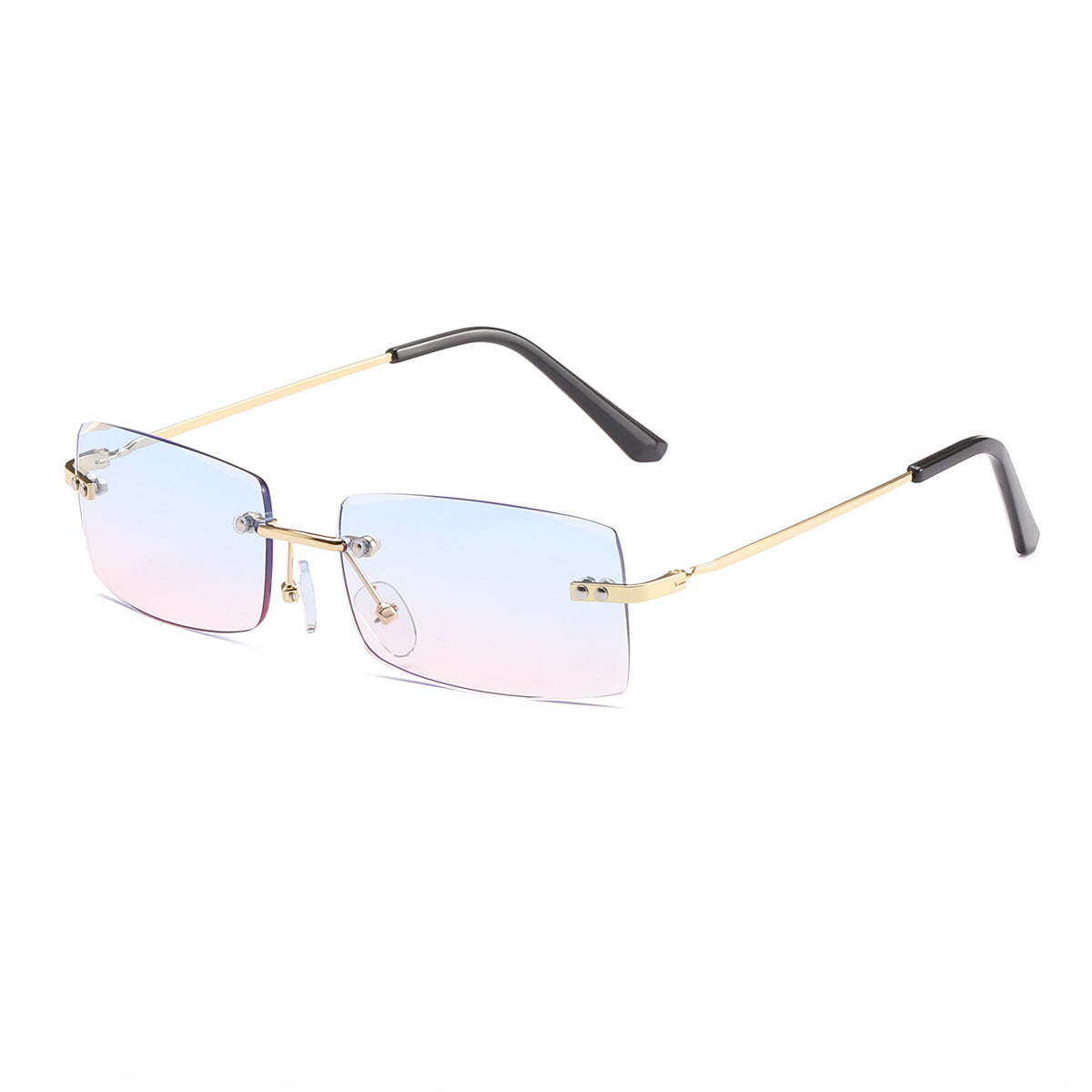 Damen modische Sonnenbrille mit elegantem, filigranen Rahmen Karnz