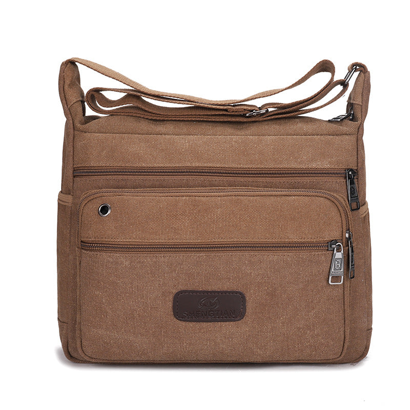 Vielseitige Canvas Messenger Bag