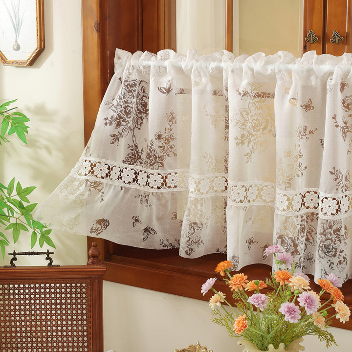 Spitzen-Overlay-Fenster-Vorhang