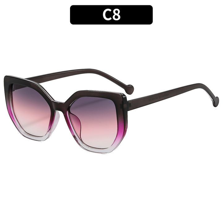 Übergroße geometrische Sonnenbrille Alltagsstil