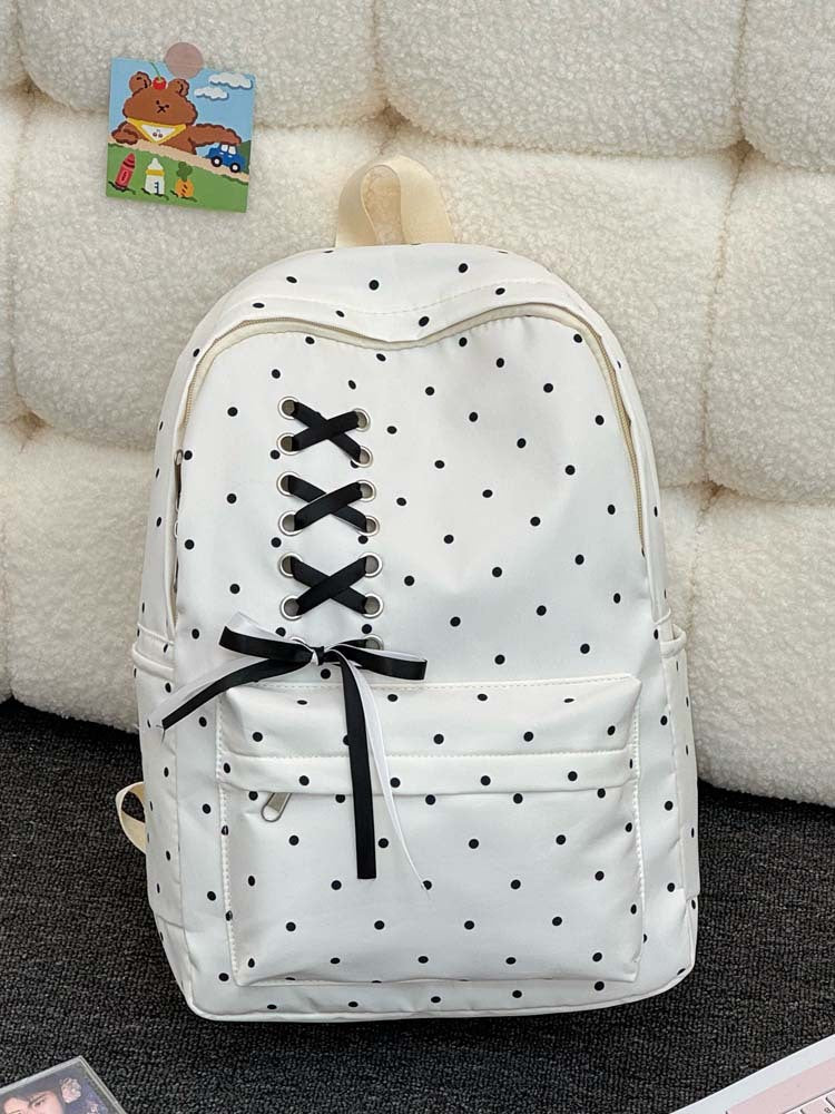 Verspielter Punkte Casual Rucksack Karnz