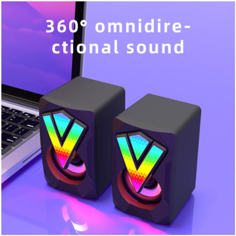 360-Grad RGB Desktop-Lautsprecher mit omnidirektionalem Sound Karnz