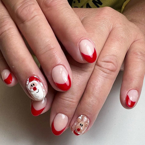 Festliches Press-On Nagelkunst Set Karnz