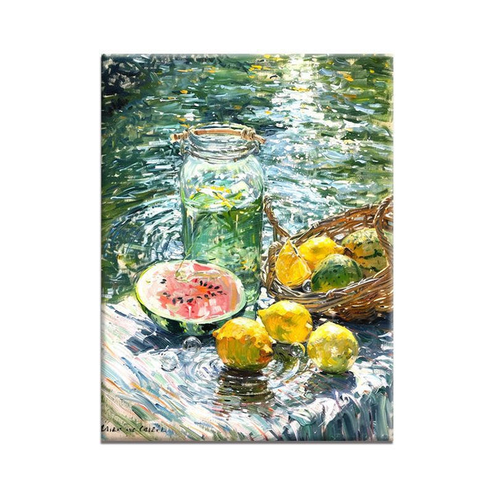 Natur-inspiriertes Stillleben-Leinwandkunst Karnz