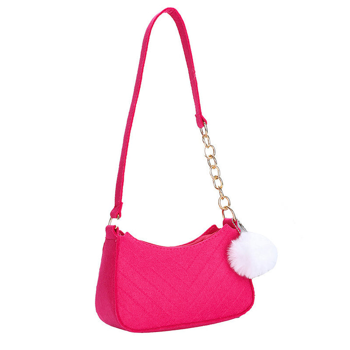 WoStylish Kunstfell Mini Handtasche Karnz