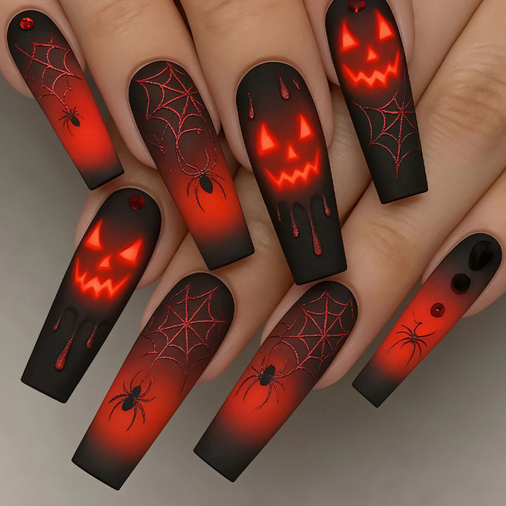 Spooky Themed Press-On Nagelkunst Karnz