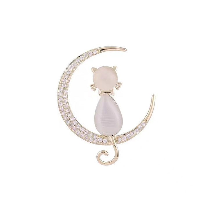 Elegante Katzenbrosche Karnz