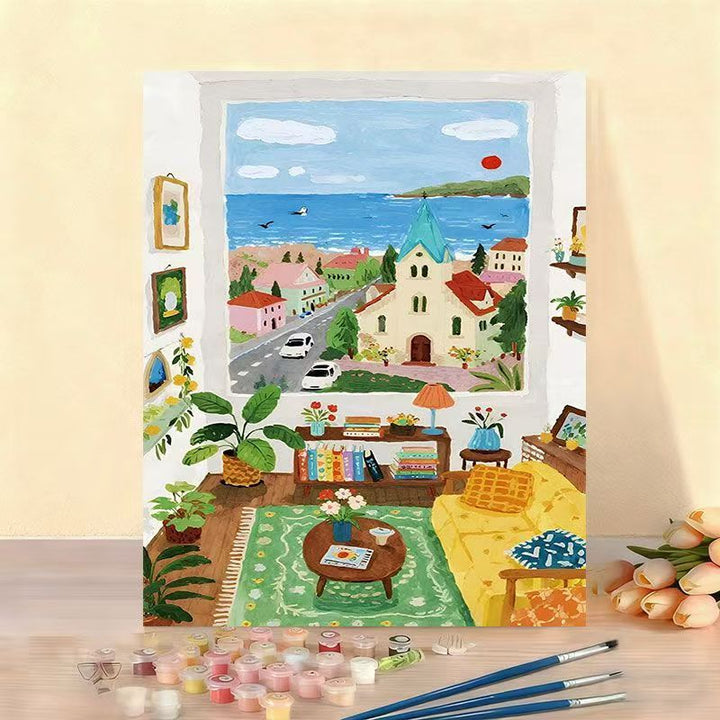 DIY Landschaftsheim-Malkit Karnz